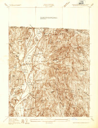preview thumbnail of historical topo map of Franklin County, MA in 1936