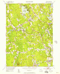 preview thumbnail of historical topo map of Bristol County, MA in 1951