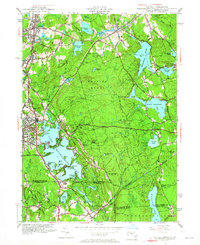 preview thumbnail of historical topo map of Worcester County, MA in 1964