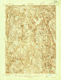 preview thumbnail of historical topo map of Worcester County, MA in 1937