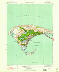 preview thumbnail of historical topo map of Barnstable County, MA in 1949
