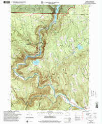 preview thumbnail of historical topo map of Franklin County, MA in 1997