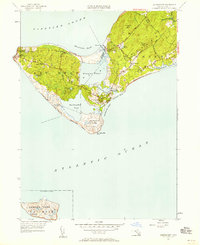 Download a high-resolution, GPS-compatible USGS topo map for Squibnocket, MA (1958 edition)