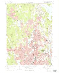 preview thumbnail of historical topo map of Worcester County, MA in 1974