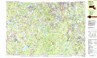 preview thumbnail of historical topo map of Middlesex County, MA in 1987