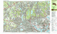 Download a high-resolution, GPS-compatible USGS topo map for Boston North, MA (1986 edition)