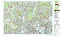 Download a high-resolution, GPS-compatible USGS topo map for Boston North, MA (1986 edition)