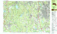 Download a high-resolution, GPS-compatible USGS topo map for Brockton, MA (1987 edition)