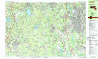 Download a high-resolution, GPS-compatible USGS topo map for Brockton, MA (1987 edition)