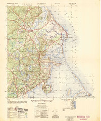 preview thumbnail of historical topo map of Plymouth County, MA in 1953