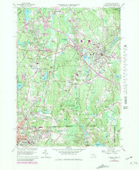preview thumbnail of historical topo map of Norfolk County, MA in 1964