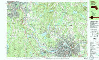Download a high-resolution, GPS-compatible USGS topo map for Lowell, MA (1987 edition)
