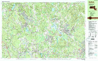 Download a high-resolution, GPS-compatible USGS topo map for Medfield, MA (1987 edition)