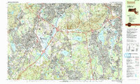 preview thumbnail of historical topo map of Norfolk County, MA in 1985