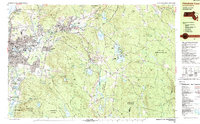 Download a high-resolution, GPS-compatible USGS topo map for Pittsfield East, MA (1988 edition)