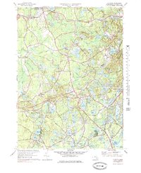 preview thumbnail of historical topo map of Plymouth County, MA in 1977