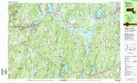 preview thumbnail of historical topo map of Worcester County, MA in 1982