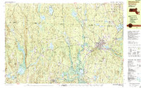 preview thumbnail of historical topo map of Worcester County, MA in 1988