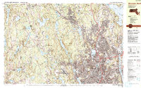 Download a high-resolution, GPS-compatible USGS topo map for Worcester North, MA (1991 edition)