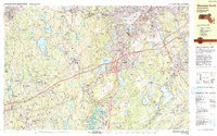 preview thumbnail of historical topo map of Worcester County, MA in 1983