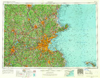 preview thumbnail of historical topo map of Boston, MA in 1956