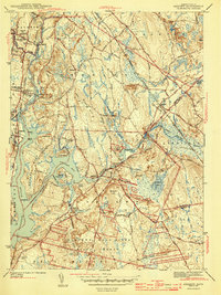 preview thumbnail of historical topo map of Bristol County, MA in 1943