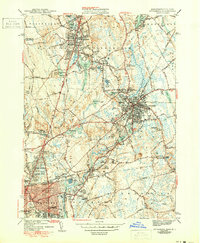 Download a high-resolution, GPS-compatible USGS topo map for Attleboro, MA (1950 edition)