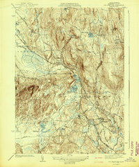 preview thumbnail of historical topo map of Hampshire County, MA in 1942