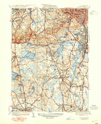Download a high-resolution, GPS-compatible USGS topo map for Blue Hills, MA (1948 edition)