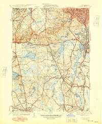 Download a high-resolution, GPS-compatible USGS topo map for Blue Hills, MA (1948 edition)
