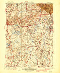 preview thumbnail of historical topo map of Norfolk County, MA in 1941