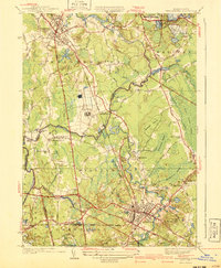 preview thumbnail of historical topo map of Plymouth County, MA in 1940