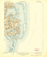 preview thumbnail of historical topo map of Barnstable County, MA in 1942