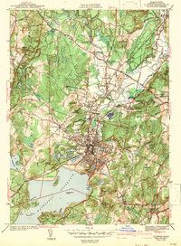 preview thumbnail of historical topo map of Worcester County, MA in 1943