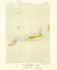 Download a high-resolution, GPS-compatible USGS topo map for Cuttyhunk, MA (1951 edition)