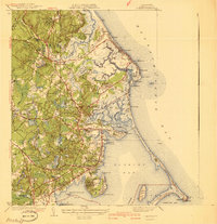 Download a high-resolution, GPS-compatible USGS topo map for Duxbury, MA (1941 edition)