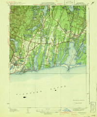preview thumbnail of historical topo map of Barnstable County, MA in 1941