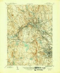 preview thumbnail of historical topo map of Fitchburg, MA in 1946