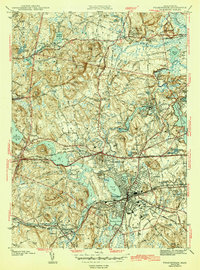 preview thumbnail of historical topo map of Framingham, MA in 1943