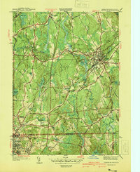 Download a high-resolution, GPS-compatible USGS topo map for Franklin, MA (1940 edition)