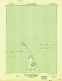 preview thumbnail of historical topo map of Nantucket County, MA in 1945