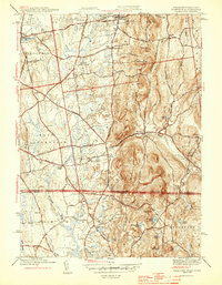preview thumbnail of historical topo map of Hampden County, MA in 1944