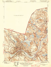 preview thumbnail of historical topo map of Haverhill, MA in 1943