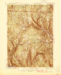 preview thumbnail of historical topo map of Franklin County, MA in 1945