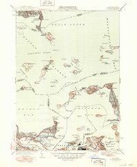 Download a high-resolution, GPS-compatible USGS topo map for Hull, MA (1950 edition)