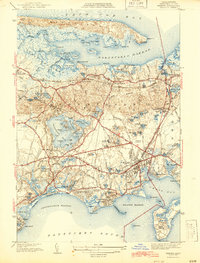 Download a high-resolution, GPS-compatible USGS topo map for Hyannis, MA (1942 edition)