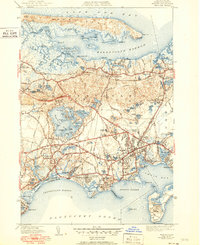 Download a high-resolution, GPS-compatible USGS topo map for Hyannis, MA (1951 edition)