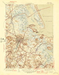preview thumbnail of historical topo map of Essex County, MA in 1945
