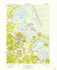 preview thumbnail of historical topo map of Essex County, MA in 1950