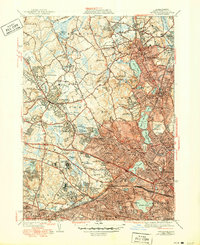 Download a high-resolution, GPS-compatible USGS topo map for Lexington, MA (1950 edition)